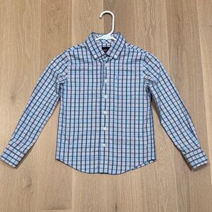 Johnnie-O Performance Boys Plaid Button-Down Shirt - size 8